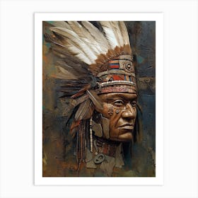 Ancient Echoes: Native American Inspirations Art Print