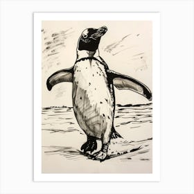 Emperor Penguin Waddling 4 Art Print