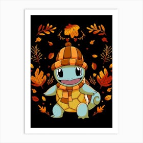 Fall Squirtle Art Print