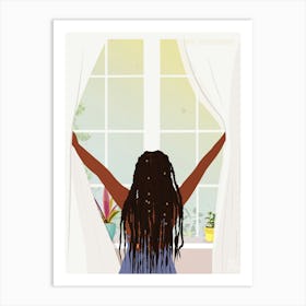 (A New Day)Black Woman Art Print