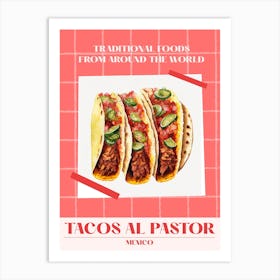 Tacos Al Pastor Mexico 2 Foods Of The World Art Print