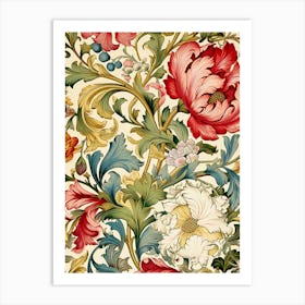 Floral Wallpaper 221 Art Print