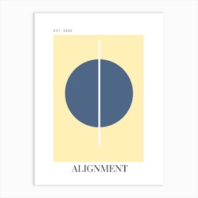 12 Alignment - Yellow Art Print