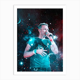 Chris Martin cold play music band Art Print