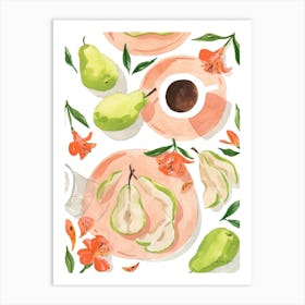 Pretty Pears Art Print