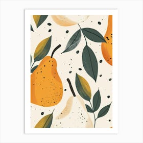 Pears Close Up Illustration 5 Art Print