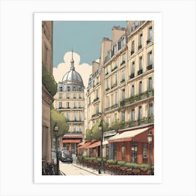 Paris Street 1 Art Print