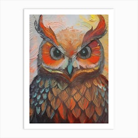 Owl Painting Art Print