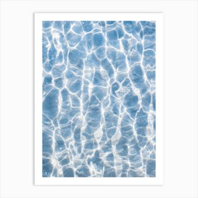 Blue Water Ripples Art Print