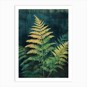 Japanese Painted Fern Painting 2 Art Print