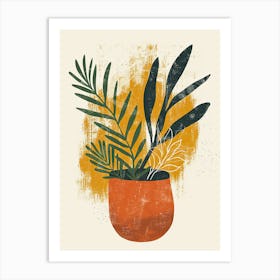 Nostalgia In Motion Mid Century Style Art Print