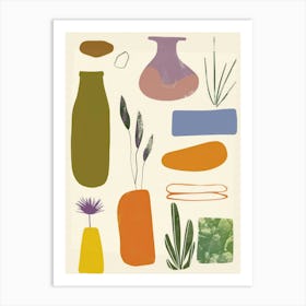 Cute Objects Abstract Collection 8 Art Print