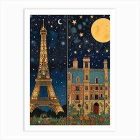 Paris At Night 1 Art Print