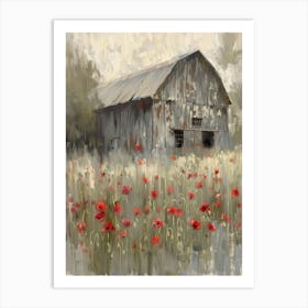 Poppies In The Field 23 Art Print