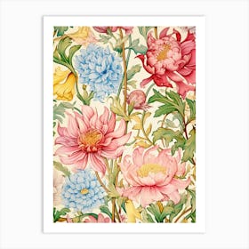 Floral Pattern 100 Art Print