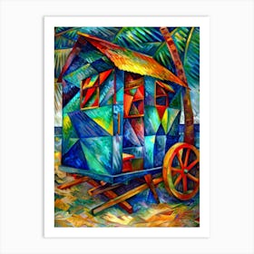 Shack On The Beach Art Print