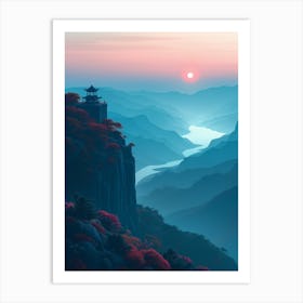 Chinese Landscape 3 Art Print