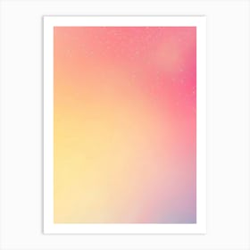 Pink And Yellow Abstract Background Art Print