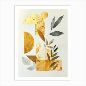 'Gold Leaf' 9 Art Print