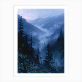 Valley Of Fog Art Print