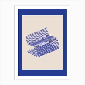 Blue Chair Art Print Art Print