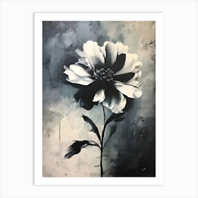 Black And White Flower 2 Art Print