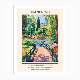 Regent S Park London Parks Garden 2 Art Print
