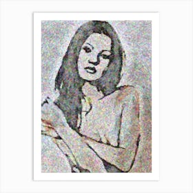 Nude Kate Moss Woman Art Print