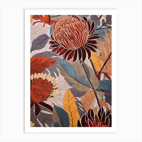 Fall Botanicals Aster 1 Art Print