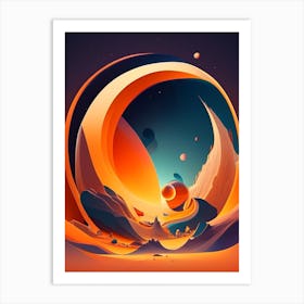 Astrophysics Comic Space Space Art Print