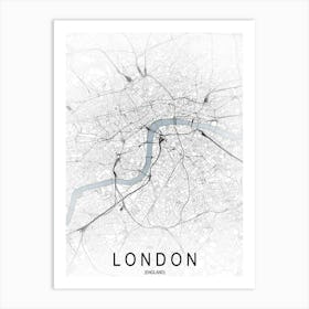 Map LonDon Art Print