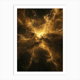 Golden Nebula Art Print