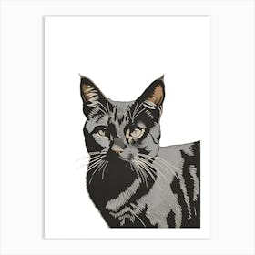 Black Cat 1 Art Print