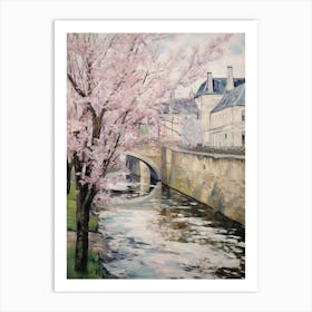 Bourton On The Water (Gloucestershire) Painting 2 Art Print