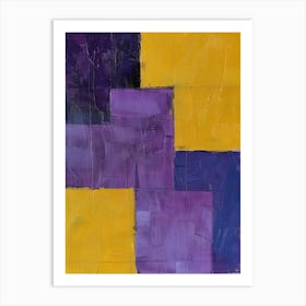 Purple Squares 12 Art Print