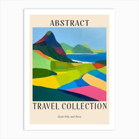 Abstract Travel Collection Poster Saint Kitts And Nevis 1 Art Print