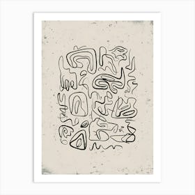 Abstract Drawing Art Print