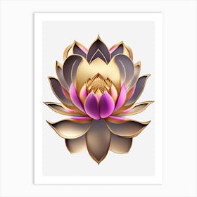 Lotus Flower, Buddhist Symbol Fauvism Matisse 4 Art Print
