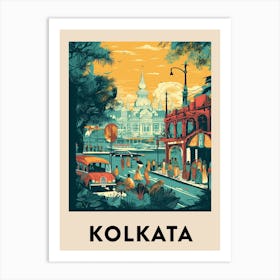 Kolkata 2 Vintage Travel Poster Art Print