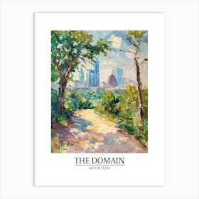 The Domain Austin Texas Oil Painting 2 Poster Art Print