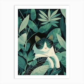 Cat In The Jungle 9 Art Print