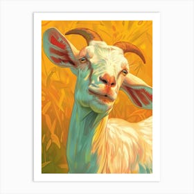 Goat Illustration 6 Art Print