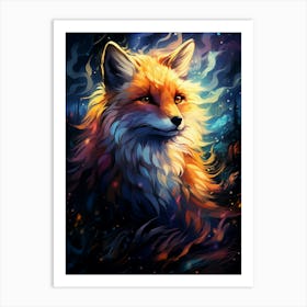 Fox Painting Art Print