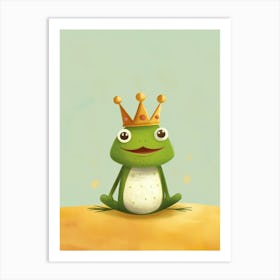 Little Frog 5 Wearing A Crown Art Print
