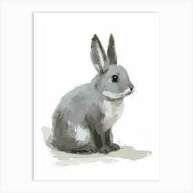 Silver Fox Rabbit Nursery Illustration 2 Art Print