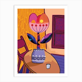 Flower In A Vase Modern Art Print