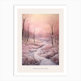 Dreamy Winter National Park Poster  Abisko National Park Sweden 4 Art Print