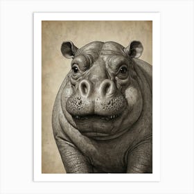 Hippo 15 Art Print