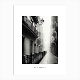 Poster Of Santander, Spain, Photography In Black And White 3 Art Print