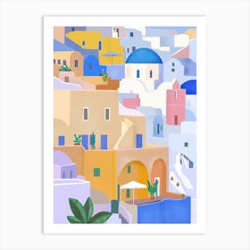 Santorini, Greece 1 Art Print